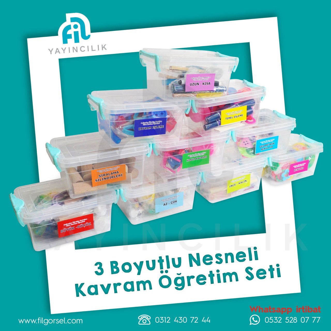 3 BOYUTLU NESNELİ KAVRAM ÖĞRETİM SETİ